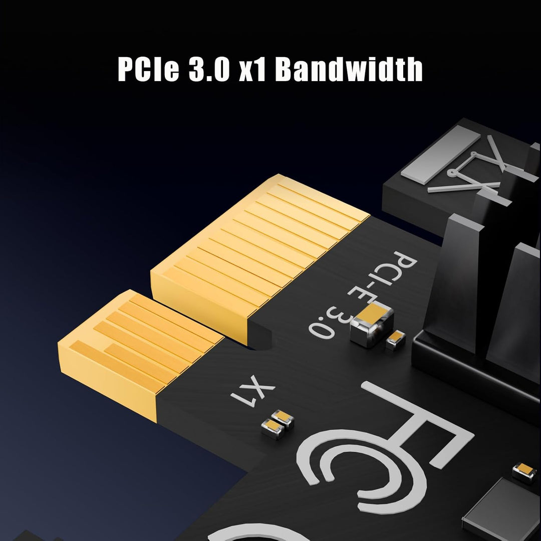 glotrends PCIe SATA Adapterkarte mit 12 Port SATA III 6Gbps (inklusive SATA Kabel und 15PIN SATA Spl