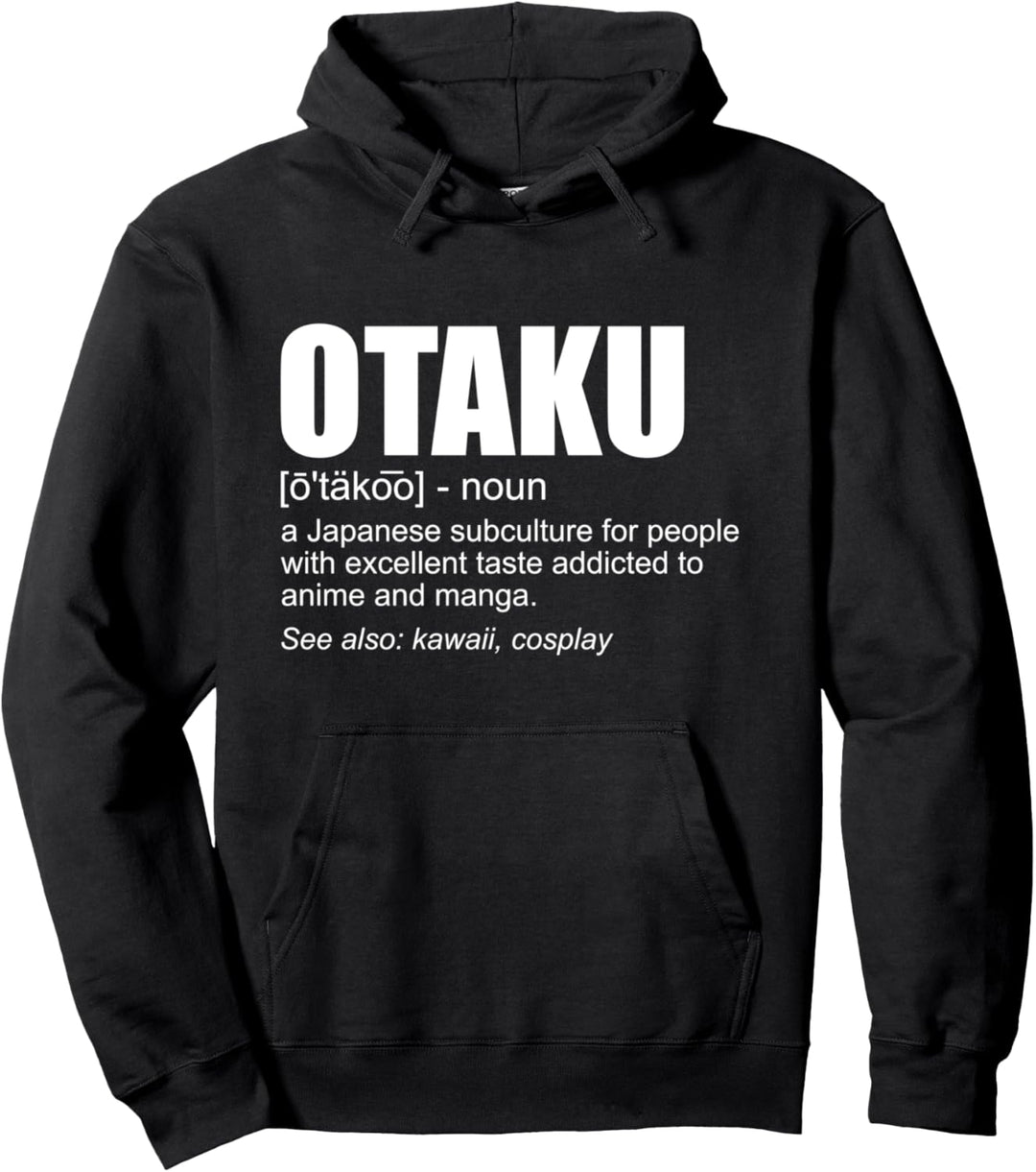 Otaku Definition Lustiger japanischer Anime Manga Otaku Pullover Hoodie