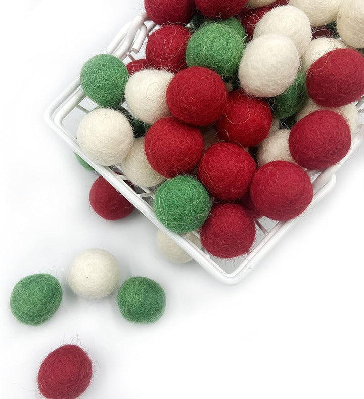 Filz Wollball 2cm 80pc Weihnachten Wollball Party Dekor DIY Benutzerdefinierte Filz Ball Home Decor
