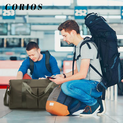 CORIOS Nylon Reisetaschen Duffle Bag Sporttasche Fitnesstasche Schwimmtasche für Herren/Damen Weeken