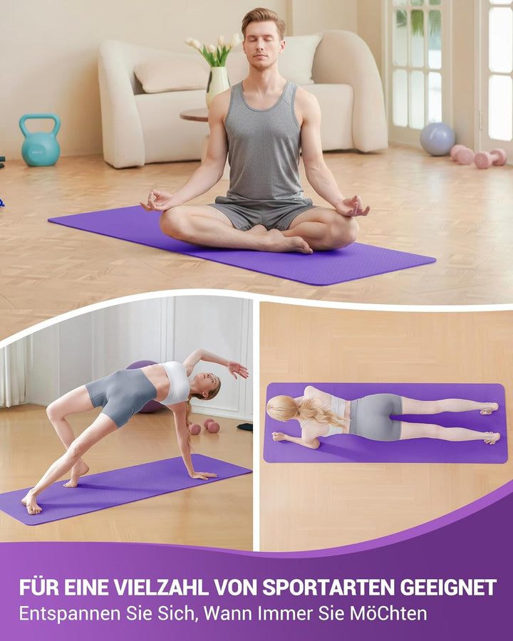 Good Nite Yogamatten Für Frauen Rutschfeste Strukturierte Oberflächen Gymnastikmatte Yoga Matte Dick