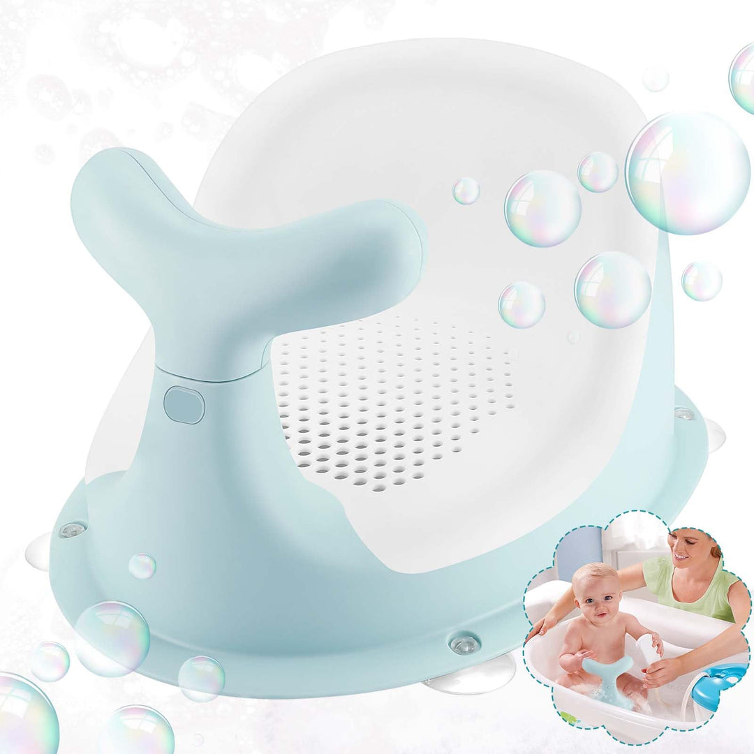 Niedlicher Walform Baby Badewannensitz,atmungsaktives und elastisches Netz-Silikonkissen,ergonomisch