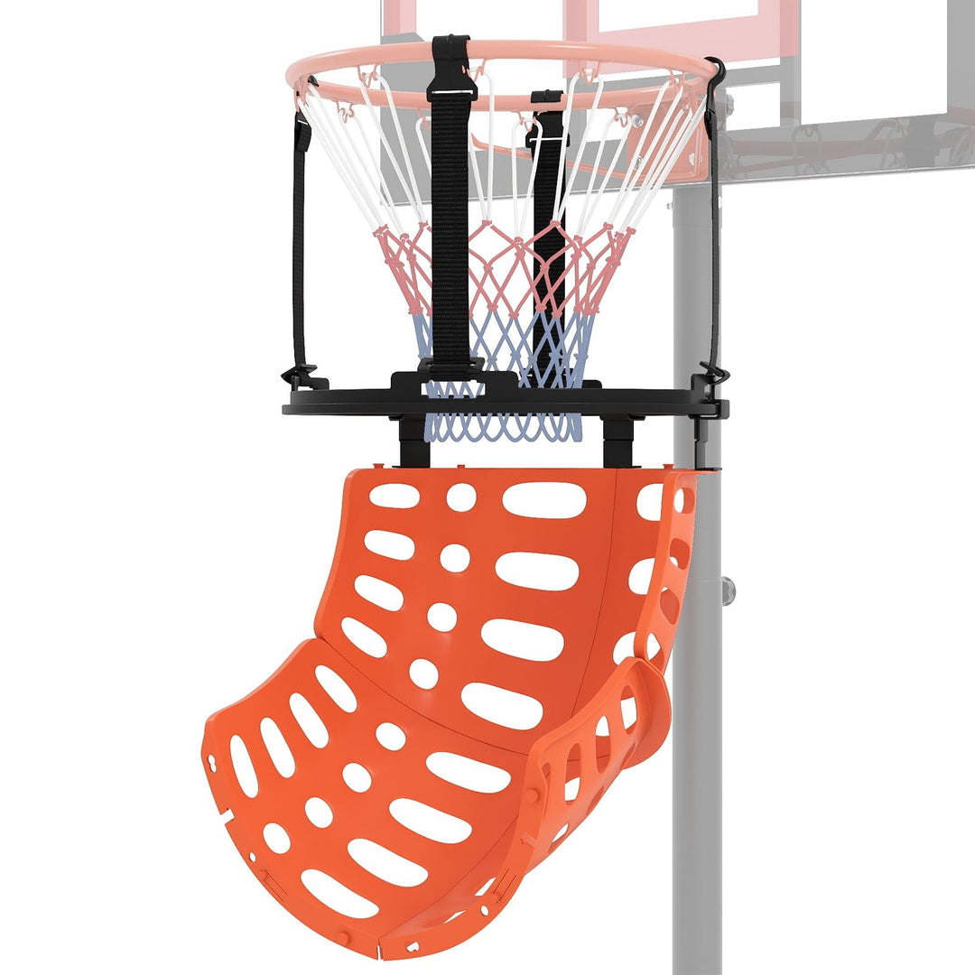 LIFEZEAL Basketball Return Attachment, Basketball-Rebounder für Schiessübungen, 360° Drehbarer Baske