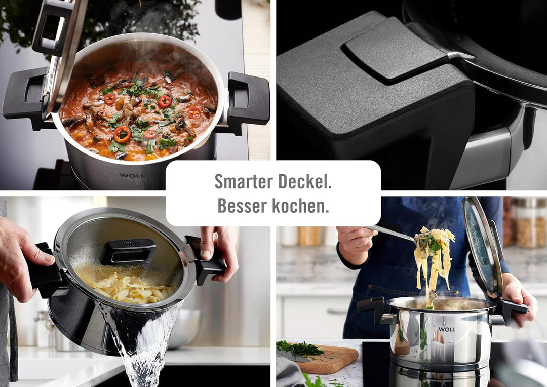 Woll Concept 8tlg., Topf-Set, Induktiv - Geeignet für alle Herdarten, Edelstahl, backofenfest bis zu