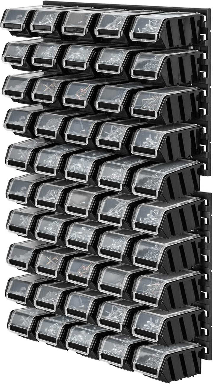 KADAX Werkstattwandregal, 58x78cm Lagersystem aus robustem Kunststoff, UV-Resistentes Werkstattregal