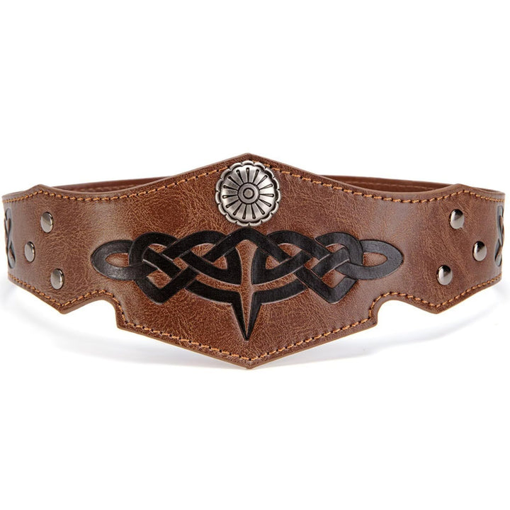 Renaissance-Accessoires, Kunstleder-Wikinger-Kopfschmuck, verstellbares Wikinger-Kostüm-Accessoire f