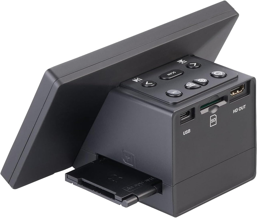 Somikon Negativ Scanner: Stand-Alone-Dia- & Negativscanner, 17,8 cm/7"-IPS-Display, 25 MP, HDMI (Dia
