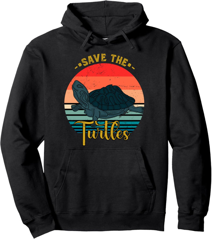 Rette die Schildkröten Ozean Tierschutz Meeresschildkröte Pullover Hoodie