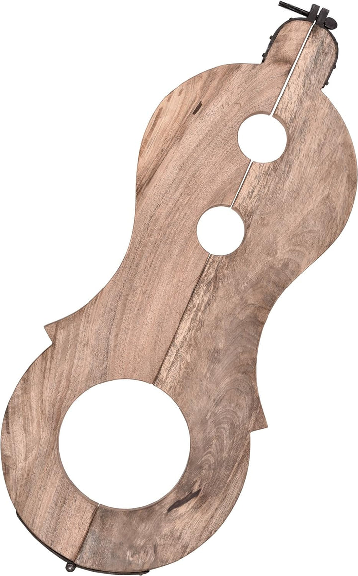 Ulfberth Mittelalterliche Schandgeige aus Holz mit geschmiedeten Stahlbeschlägen Wikinger LARP Re-En