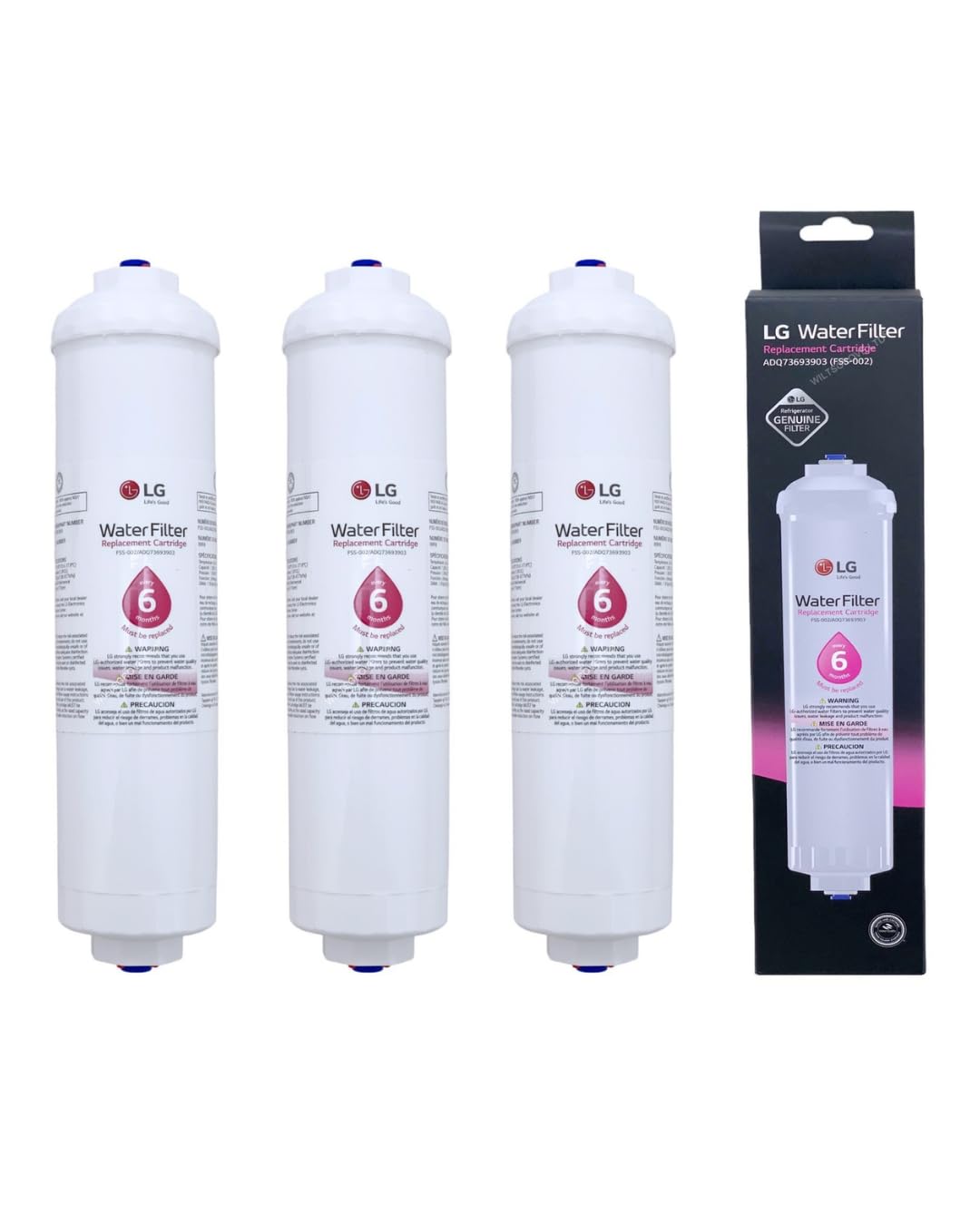 LG ADQ73693901 Ersatz-Kühlschrank-Wasserfilterkartusche (3 Stück)