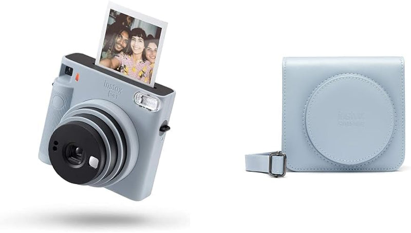 INSTAX Square SQ1 Glacier Blue + SQ1 Kameratasche Gletscherblau, 70100148600 Glacier_Blue Bundle_mit