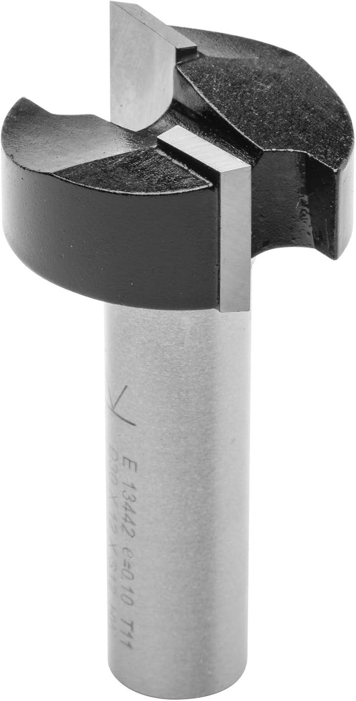 ENT 13442 Planfräser HW, Schaft (S) 12 mm, Durchmesser (D) 30 mm, NL 12 mm, SL 40 mm, GL 52 mm SL=30