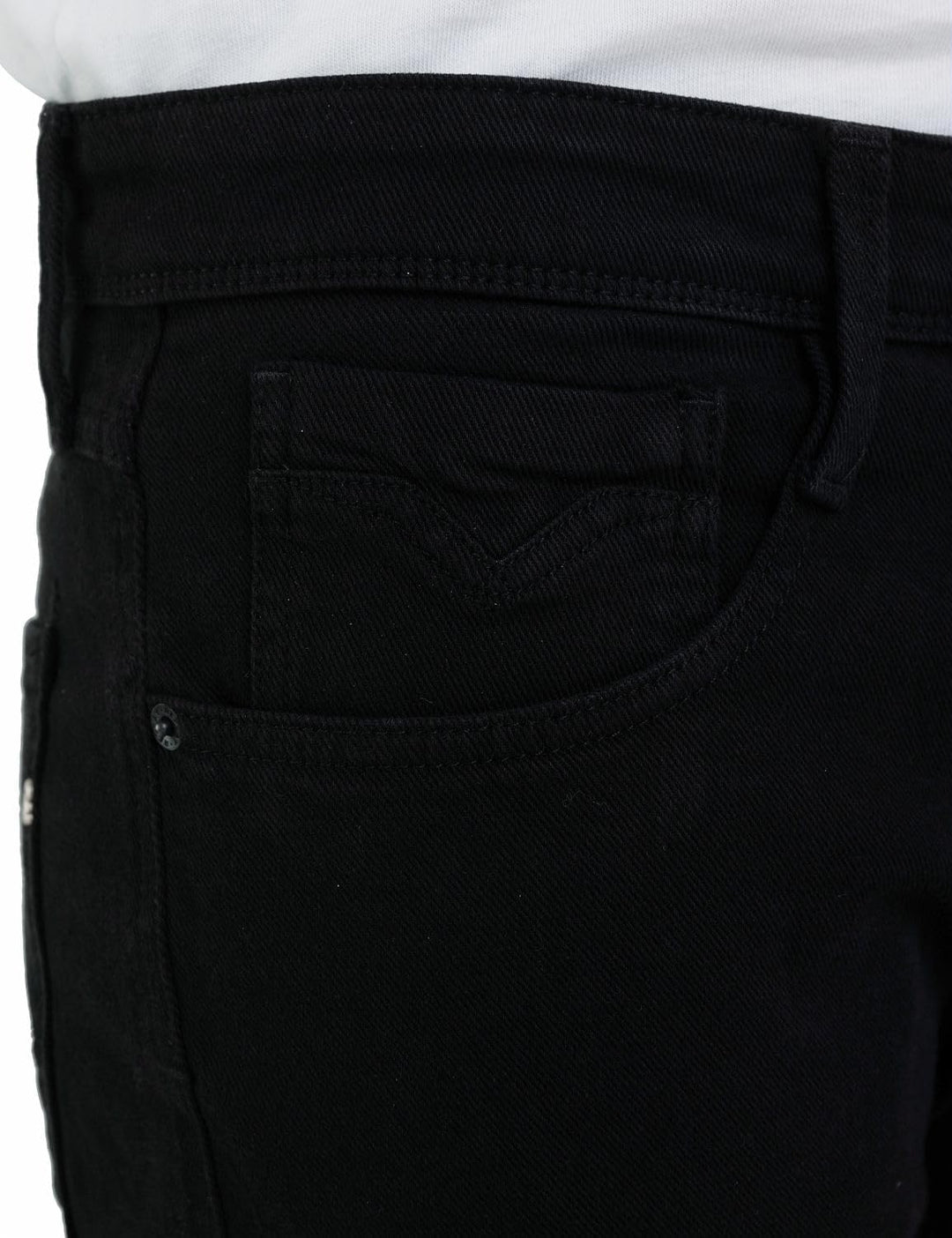 Replay Herren Jeans Anbass Slim-Fit mit Power Stretch 28W / 32L Black 098, 28W / 32L Black 098