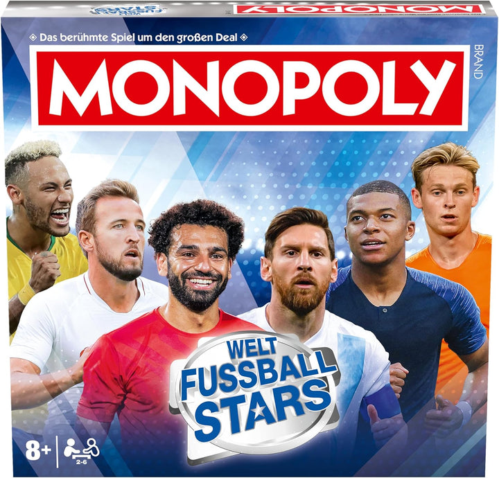 Winning Moves Monopoly Weltfussball Stars Edition - Monopoly Spiel für Fans - Familienspiele Strateg