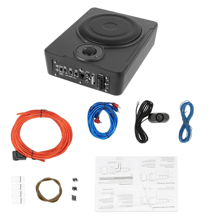 600W 8 Zoll Subwoofer Aktiv Powered Untersitz-Auto Audio Subwoofer mit Hochaktiven Lautsprechern Akt