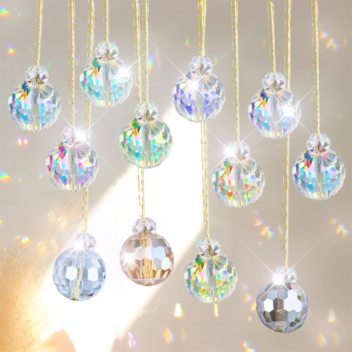 Sonnenfänger Kristall,Kristalle zum Aufhängen,Regenbogen-Sonnenfänger,Hanging Windspiel Regenbogen,f