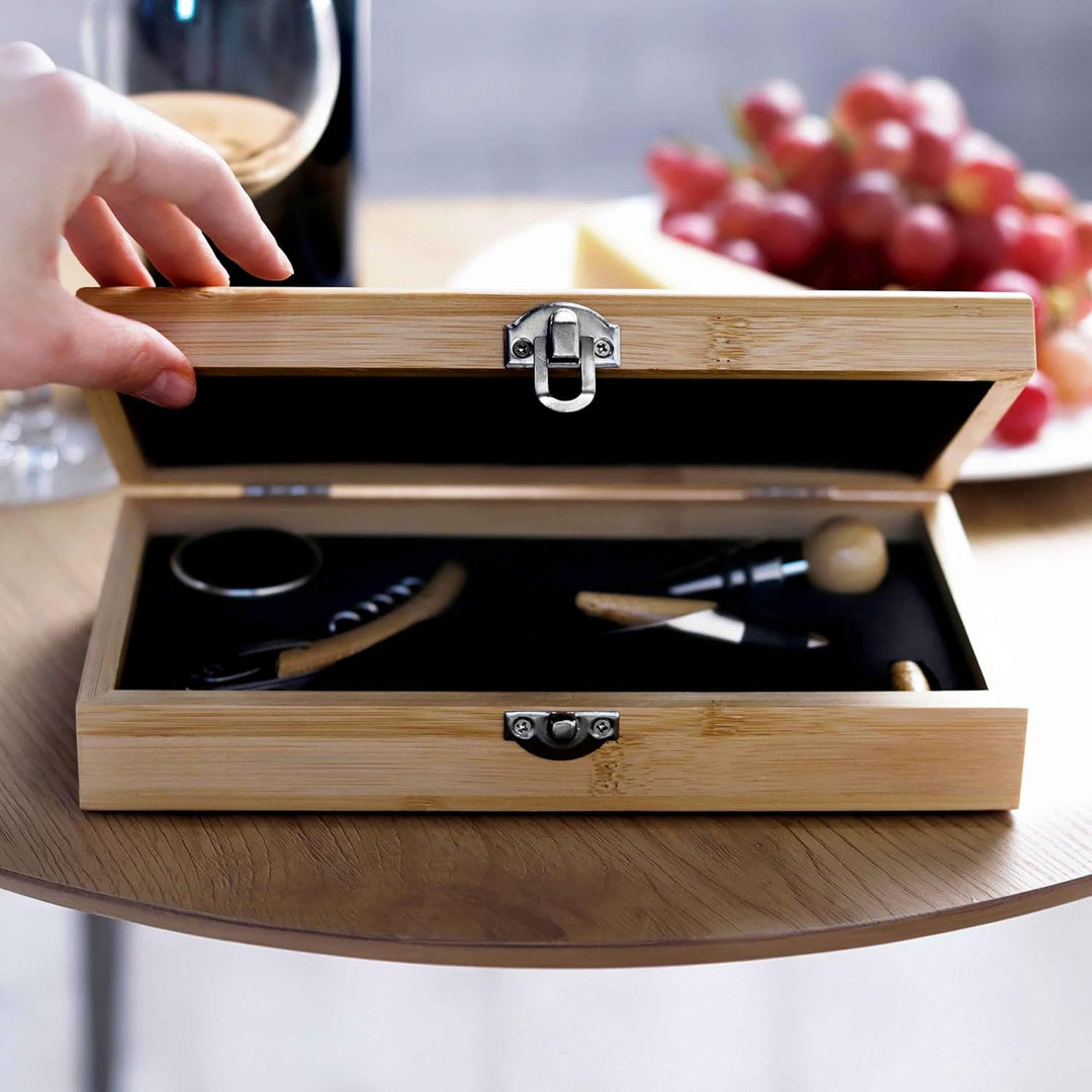 LAUBLUST Weinöffner Set als Geschenk - 5er Weinzubehörset als Sommelier Set - Erste Hilfe | Wein Zub