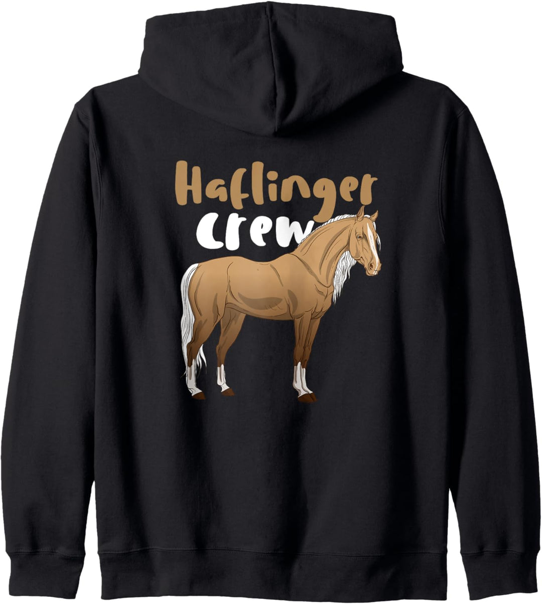 Haflinger Crew Pferde Reiten Liebe Mädchen Damen Reiterin Kapuzenjacke