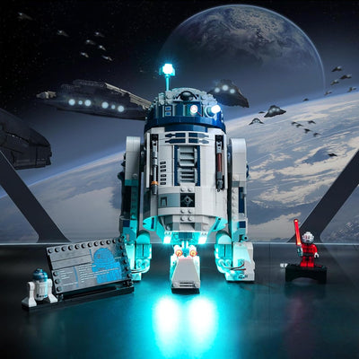 LocoLee Licht Kompatibel mit Lego R2-D2 Droid, Nur Lichter Set - Kein Modell, Licht BeleuchtungSet C