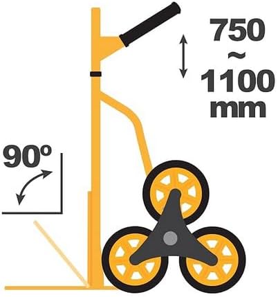 VITO Sackkarre Treppensteiger klappbar | 150kg Tragkraft | Handkarre zum klappen - Transportkarre |