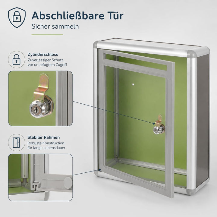 Gadpiparty Briefkasten Acryl Briefkasten Vorschlagsbox Abschliessbar Abstimmungsbox Wandbox Briefkas