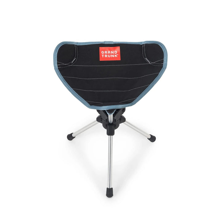 GRAND TRUNK Kompass 360° Campinghocker, Aluminium, Schwarz (Black 19-3911tcx), Normal Schwarz (Black