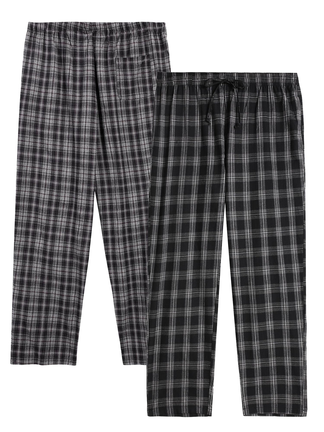 Herren Schlafanzughose Lang Baumwolle Karierte Pyjamahose Lounge Hose Pyjamaunterteil Freizeithose m