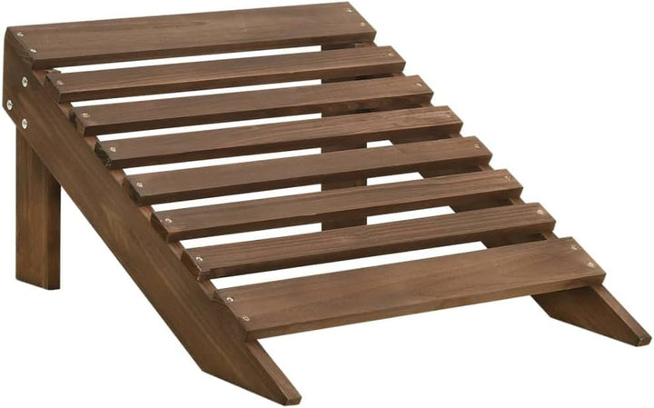 vidaXL Tannenholz Massiv Adirondack Gartenstuhl mit Fussstütze Tisch Deckchair Liegestuhl Gartenmöbe