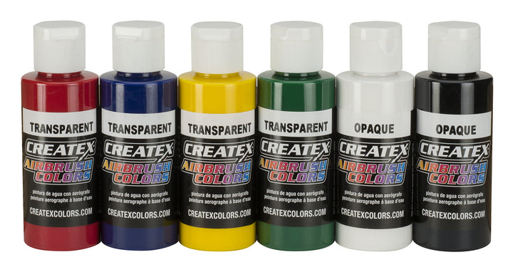 Createx Colors 5801-00 Airbrush-Farbset, 56,7 ml, mehrfarbig, 320 ml Primär, Set, Primär, Set