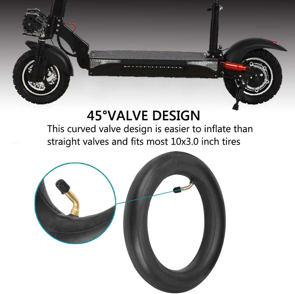 YHTSPORT Doppelte Stärke Scooter Schlauch 10 x 3.0 Verdickt Schlauch Scooter Reifen, mit 2 Reifensti