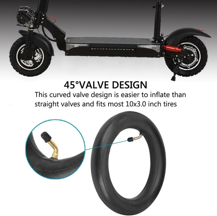YHTSPORT Doppelte Stärke Scooter Schlauch 10 x 3.0 Verdickt Schlauch Scooter Reifen, mit 2 Reifensti