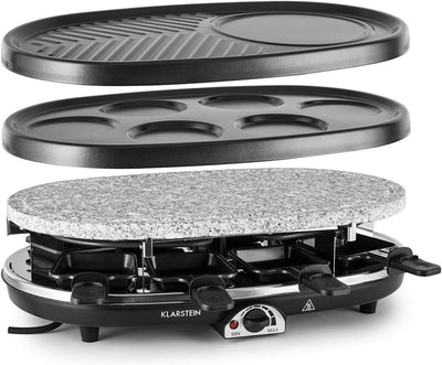 Klarstein Steaklette All-U-Can-Grill Raclette - 1500 Watt Raclette Grill, Raclette 8 Personen inkl.