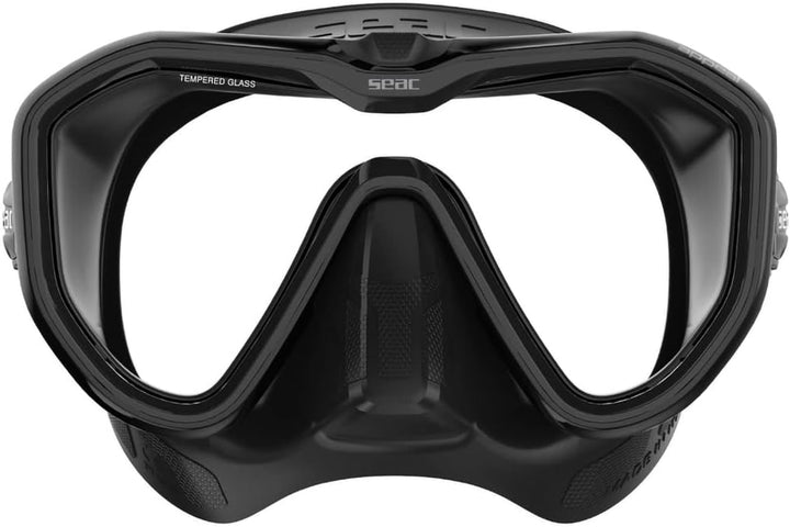 Seac Unisex-Adult Appeal Italien hergestellte Einglas-Tauchmaske mit Einer 3D-Schnalle direkt am Mas
