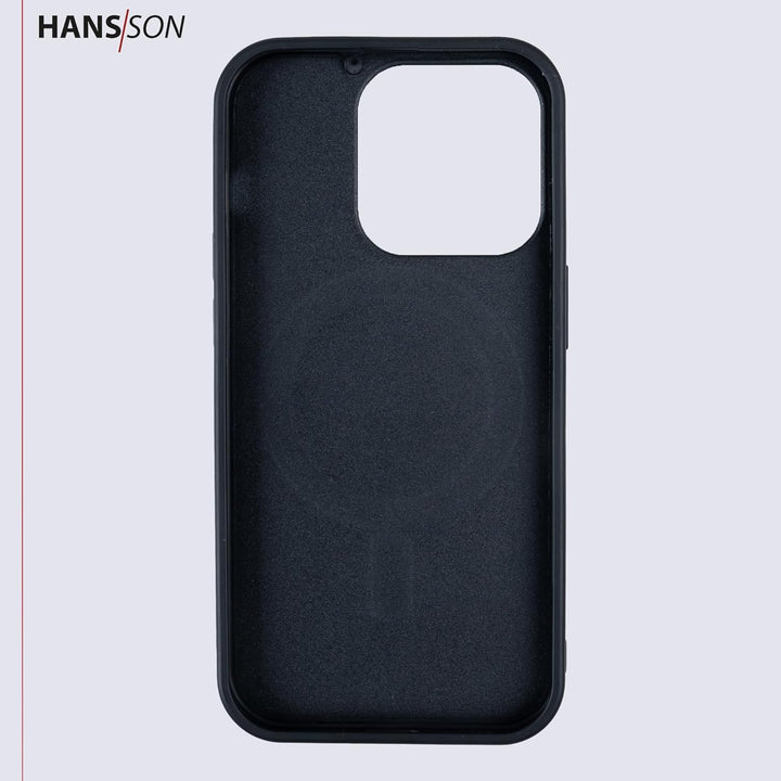 HANS/SON Hülle aus Echtleder | iPhone 12 / iPhone 12 Pro Ledercase | Stossfest | Dünn | Hochwertig |