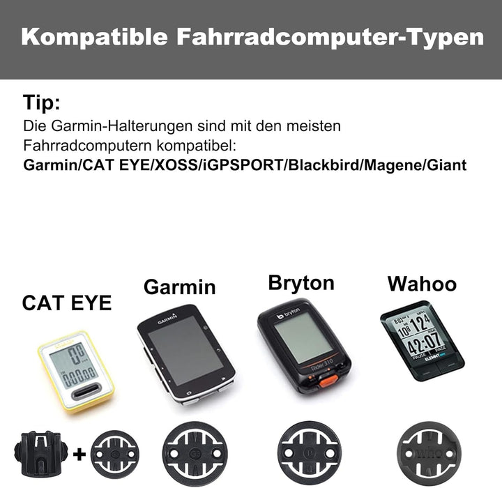 KMRDND Vorbau Kappe Fahrrad Computer Halterung für Garmin Edge 130, 530, 540, 800, 830, 840, 1000,10