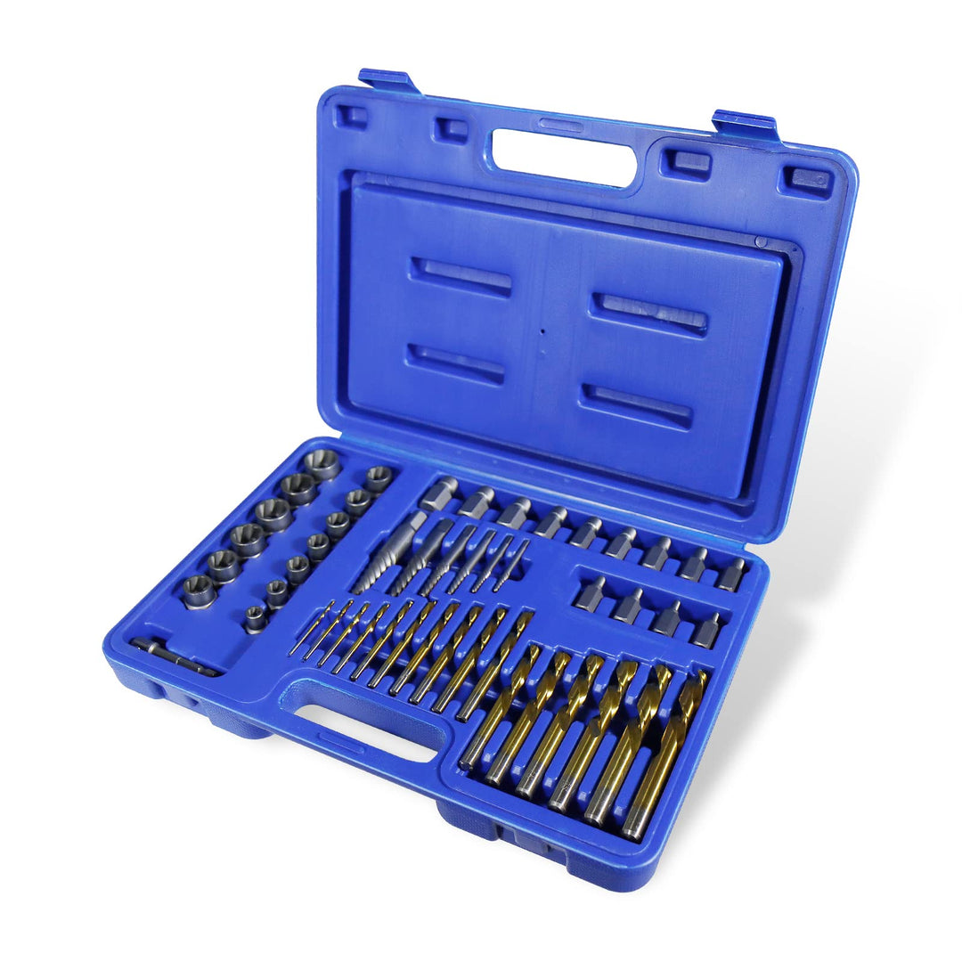 CCLIFE 49tlg 3/8" Cr-Mo Spezial Steckschlüssel Einsatz Linksausdreher Schraubenausdreher Nuss Steckn