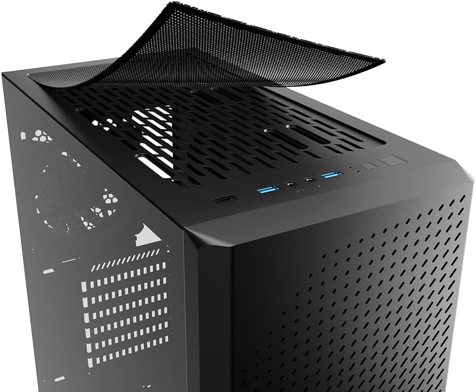Sharkoon VS9 RGB Midi ATX PC Gehäuse, schwarz