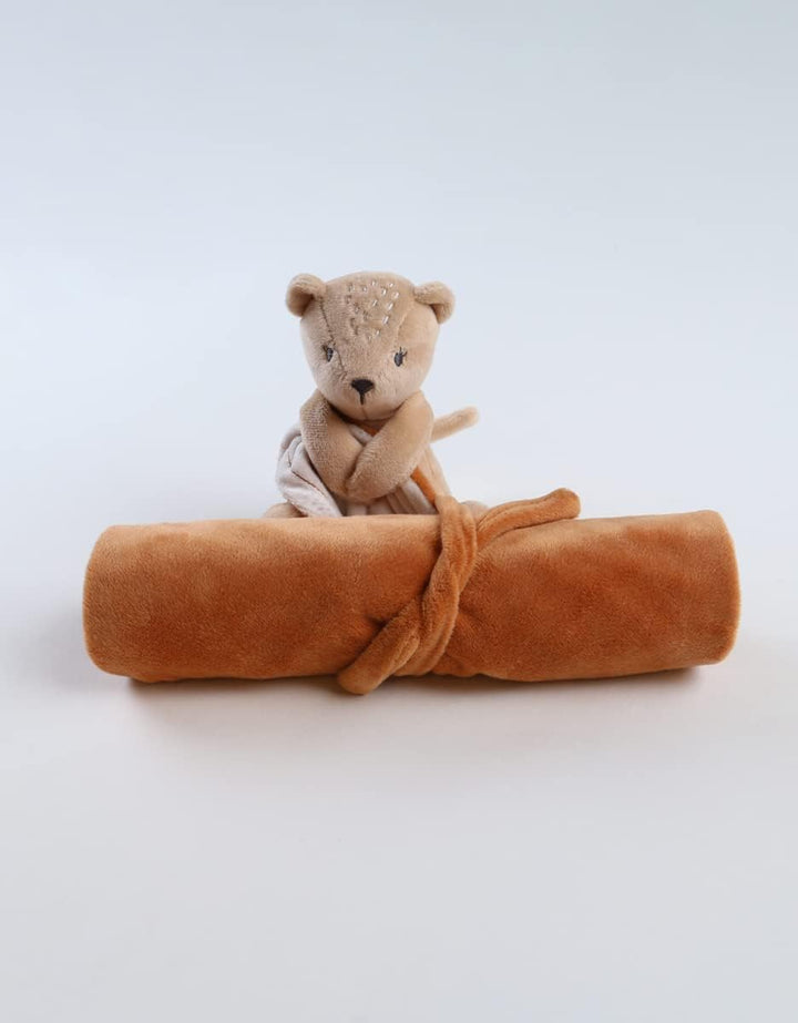 Noukie's - Kuscheltier für Kinder, Meine erste Decke Kendi – Plüsch aus Veloudoux + Decke für Kinder