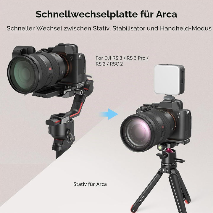 SMALLRIG A7IV A7RV A7SIII Baseplate für Sony Alpha 7 IV Alpha 7R V Kamera, mit Schnellwechselplatte