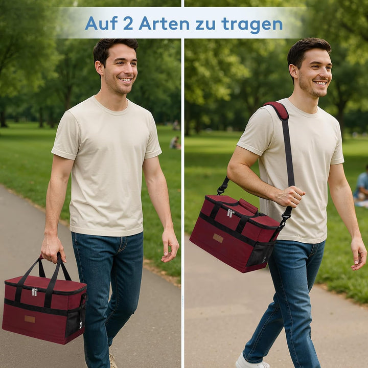 Lifewit 20L Kühltasche Gross faltbar Kühlkorb Kühlbox Isoliertasche Thermotasche Picknicktasche für