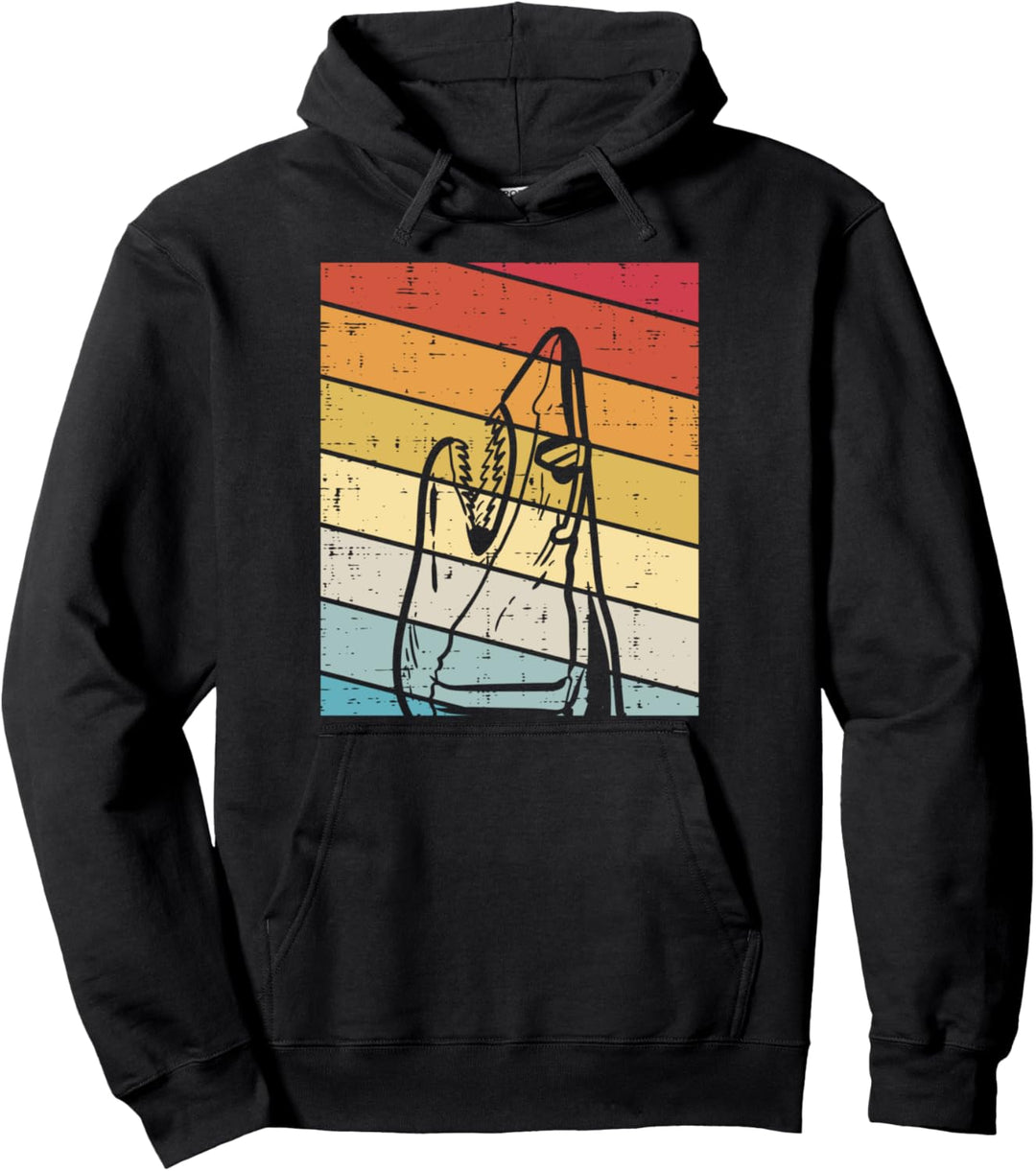 Shark Sunglasses Lines Sunset Retro Animal Men Women Gift Pullover Hoodie