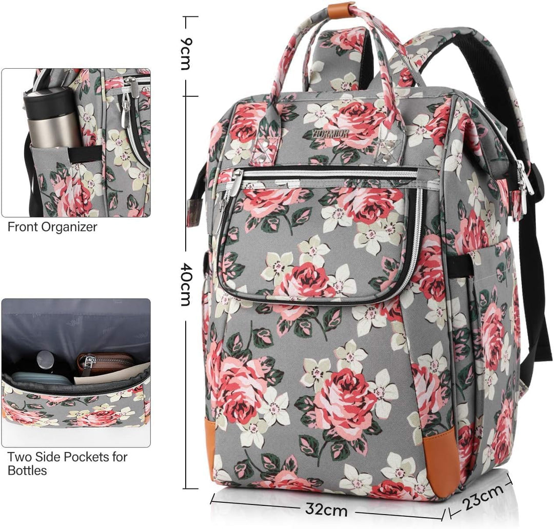 Rucksack Damen, Schulrucksack Mädchen Teenager15.6 Zoll Laptoprucksack mit Anti-Diebstahl, Arbeitsru