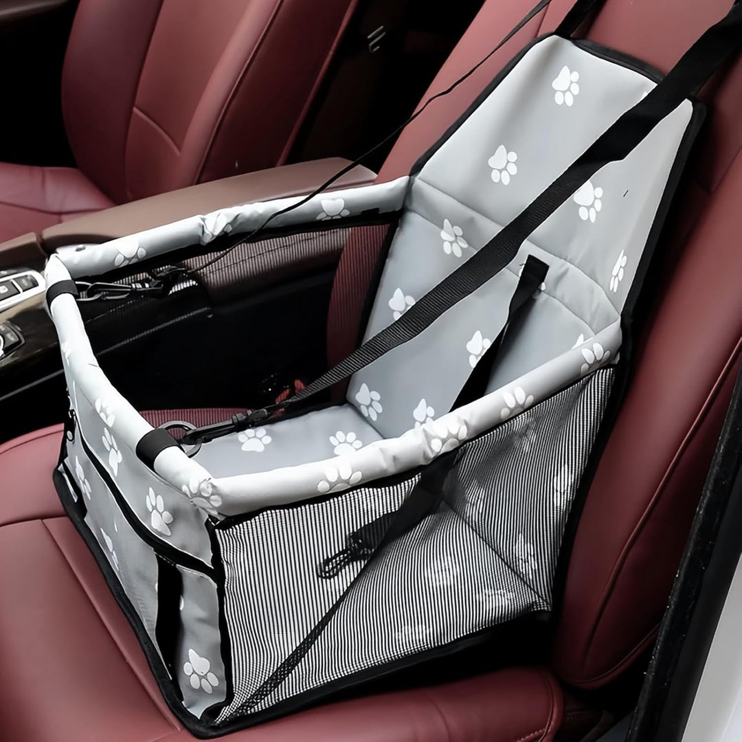 Extra Stabiler Hunde Autositz: 40 * 32 * 22cm Wasserdicht Atmungsaktiv Hundeautositz mit Sicherheits