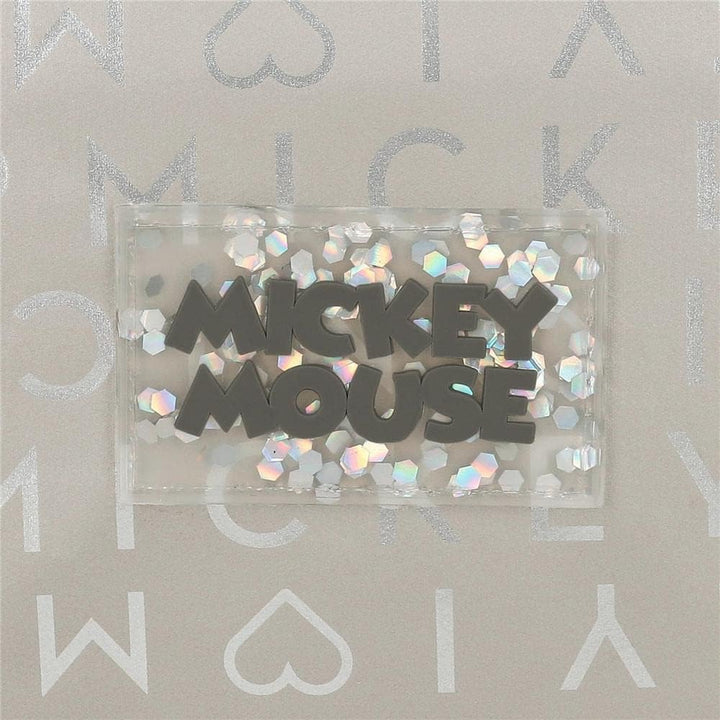 Disney Mickey 100 Triple Case Grau 22x10x9 cm Polyester Dreifach-Etui, Dreifach-Etui