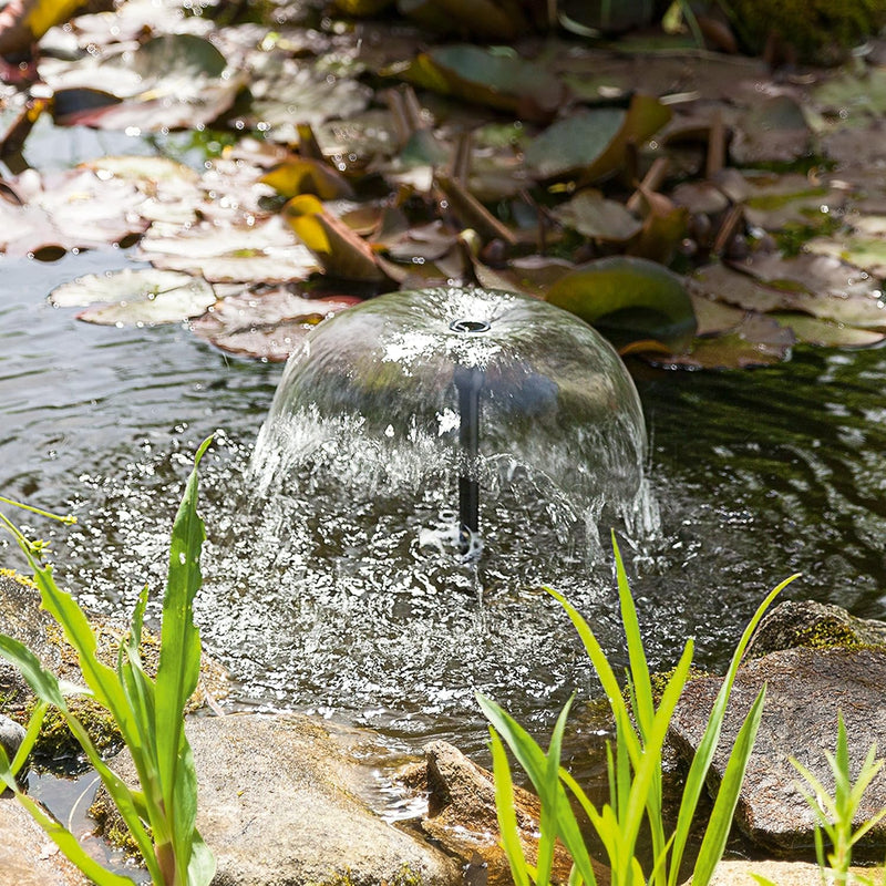 Solar Teichpumpe 20 Watt Solarmodul 1350 l/h Fördermenge 1,9 m Förderhöhe Komplettset für Gartenteic