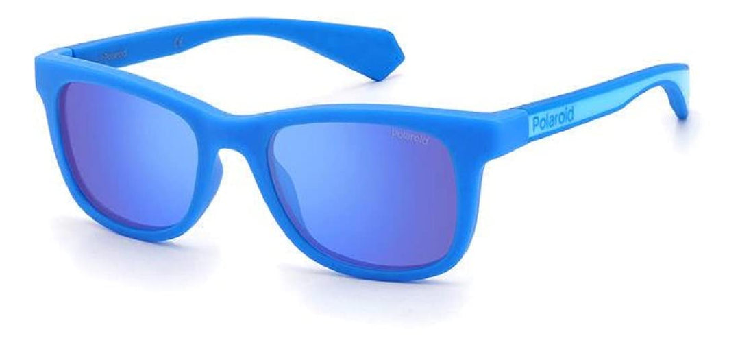 Polaroid Unisex Kinder PLD 8031/s Sonnenbrille, ZX9/5X Blue Azure, 46