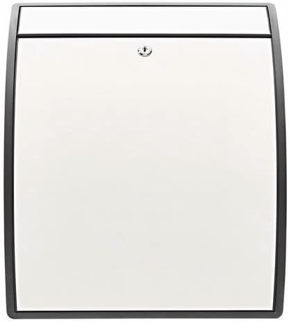 BURG-WÄCHTER Briefkasten ohne Zeitungsfach und Namensschild, Kunststoff, Einwurf-Format DIN C4, 2 Sc