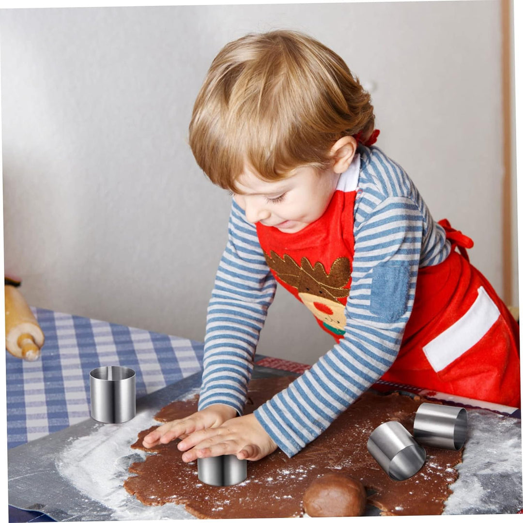 YARNOW 8 Stück Mousse Ringe Dessertring Set Speisering Mini Tortenring Kleine Kuchenform Dessert Sch