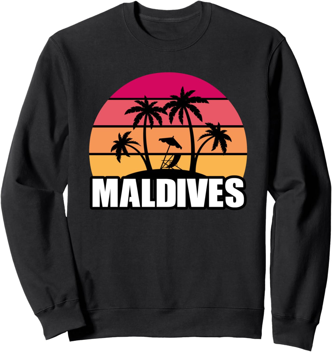 Malediven Strandurlaub Urlaub Reise Souvenir Geschenk Sweatshirt