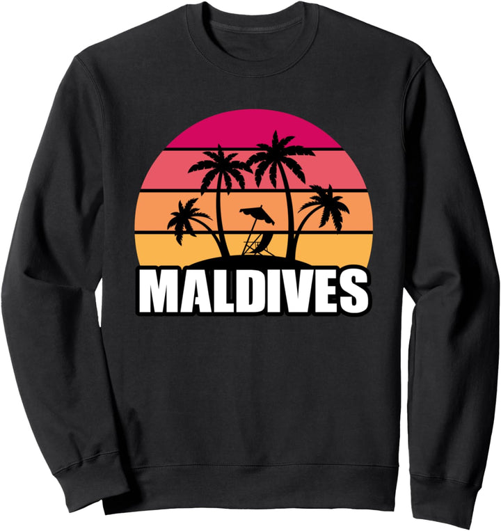 Malediven Strandurlaub Urlaub Reise Souvenir Geschenk Sweatshirt